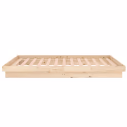 vidaXL Solid Wood Pine Bed Frame Wooden Home Platform Bed Multi Colours/Sizes - brown, 90 x 200 cm - Additional view 6