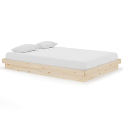 vidaXL Solid Wood Pine Bed Frame Wooden Home Platform Bed Multi Colours/Sizes - brown, 140 x 200 cm