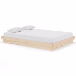 vidaXL Solid Wood Pine Bed Frame Wooden Home Platform Bed Multi Colours/Sizes - brown, 140 x 200 cm