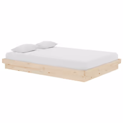 vidaXL Solid Wood Pine Bed Frame Wooden Home Platform Bed Multi Colours/Sizes - brown, 140 x 200 cm