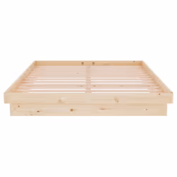 vidaXL Solid Wood Pine Bed Frame Wooden Home Platform Bed Multi Colours/Sizes - brown, 140 x 200 cm - Additional view 5