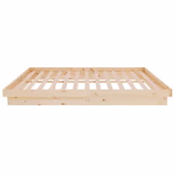 vidaXL Solid Wood Pine Bed Frame Wooden Home Platform Bed Multi Colours/Sizes - brown, 140 x 200 cm - Additional view 6