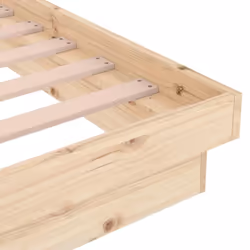 vidaXL Solid Wood Pine Bed Frame Wooden Home Platform Bed Multi Colours/Sizes - brown, 140 x 200 cm - Additional view 8