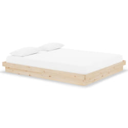 vidaXL Solid Wood Pine Bed Frame Wooden Home Platform Bed Multi Colours/Sizes - brown, 160 x 200 cm