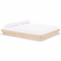vidaXL Solid Wood Pine Bed Frame Wooden Home Platform Bed Multi Colours/Sizes - brown, 160 x 200 cm - Additional view 2