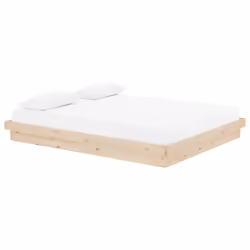 vidaXL Solid Wood Pine Bed Frame Wooden Home Platform Bed Multi Colours/Sizes - brown, 160 x 200 cm - Additional view 3
