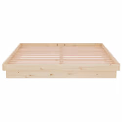 vidaXL Solid Wood Pine Bed Frame Wooden Home Platform Bed Multi Colours/Sizes - brown, 160 x 200 cm - Additional view 5