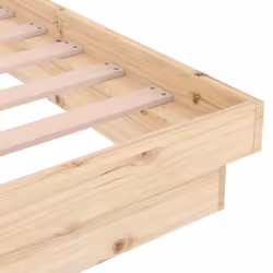 vidaXL Solid Wood Pine Bed Frame Wooden Home Platform Bed Multi Colours/Sizes - brown, 160 x 200 cm - Additional view 8