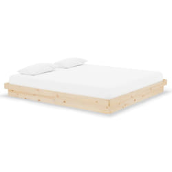 vidaXL Solid Wood Pine Bed Frame Wooden Home Platform Bed Multi Colours/Sizes - brown, 180 x 200 cm