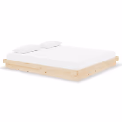 vidaXL Solid Wood Pine Bed Frame Wooden Home Platform Bed Multi Colours/Sizes - brown, 180 x 200 cm - Additional view 2