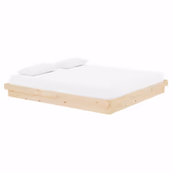 vidaXL Solid Wood Pine Bed Frame Wooden Home Platform Bed Multi Colours/Sizes - brown, 180 x 200 cm - Additional view 3