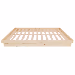 vidaXL Solid Wood Pine Bed Frame Wooden Home Platform Bed Multi Colours/Sizes - brown, 180 x 200 cm - Additional view 6
