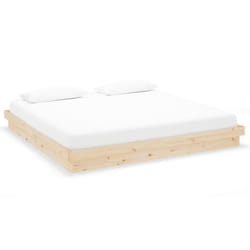 vidaXL Solid Wood Pine Bed Frame Wooden Home Platform Bed Multi Colours/Sizes - brown, 200 x 200 cm