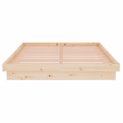 vidaXL Solid Wood Pine Bed Frame Wooden Home Platform Bed Multi Colours/Sizes - brown, 140 x 190 cm - Additional view 5