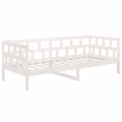 vidaXL Day Bed Guest Sofa Occasional Sofa Bed Daybed Couch Solid Wood Pine - white, 80 x 200 cm - Additional view 7