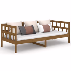 VidaXL 820215, Sofa bed, Brown, Pinewood, 2035 mm, 860 mm, 685 mm