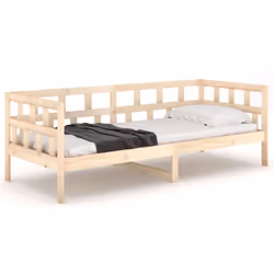 vidaXL Day Bed Guest Sofa Occasional Sofa Bed Daybed Couch Solid Wood Pine - brown, 90 x 190 cm - Additional view 5