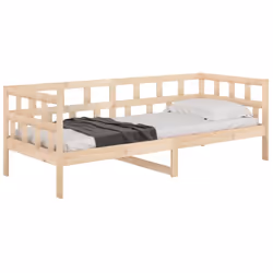 vidaXL Day Bed Guest Sofa Occasional Sofa Bed Daybed Couch Solid Wood Pine - brown, 90 x 190 cm - Additional view 6