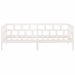 vidaXL Day Bed Guest Sofa Occasional Sofa Bed Daybed Couch Solid Wood Pine - white, 90 x 190 cm - Additional view 8