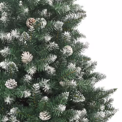 vidaXL Artificial Christmas Tree with Stand Xmas Tree Christmas Decoration PVC - without led, 240 cm - Additional view 4