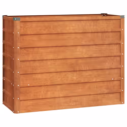) vidaXL Garden Raised Bed Outdoor Pot Plant Stand Planter Rusty Corten Steel - 100 x 40 x 77 cm (L x W x H - Additional view 4