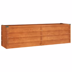 ) vidaXL Garden Raised Bed Outdoor Pot Plant Stand Planter Rusty Corten Steel - 160 x 40 x 45 cm (L x W x H
