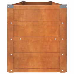 ) vidaXL Garden Raised Bed Outdoor Pot Plant Stand Planter Rusty Corten Steel - 160 x 40 x 45 cm (L x W x H - Additional view 5