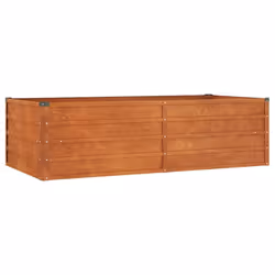 ) vidaXL Garden Raised Bed Outdoor Pot Plant Stand Planter Rusty Corten Steel - 160 x 80 x 45 cm (L x W x H