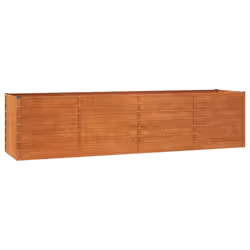 vidaXL Garden Raised Bed Outdoor Pot Plant Stand Planter Rusty Corten Steel - 320 x 80 x 77 cm
