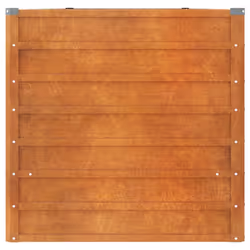 vidaXL Garden Raised Bed Outdoor Pot Plant Stand Planter Rusty Corten Steel - 400 x 80 x 77 cm - Additional view 5