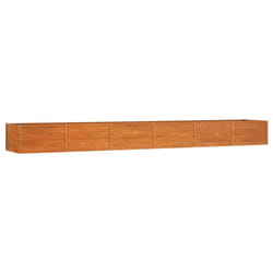 vidaXL Garden Raised Bed Outdoor Pot Plant Stand Planter Rusty Corten Steel - 480 x 80 x 45 cm