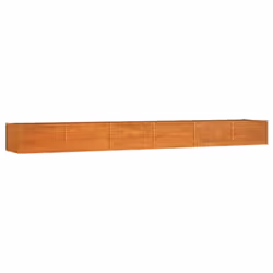 vidaXL Garden Raised Bed Outdoor Pot Plant Stand Planter Rusty Corten Steel - 480 x 80 x 45 cm