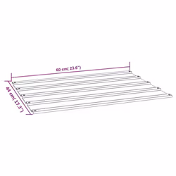 vidaXL Roof Panels Window Metal Roofing Sheet Rib Panel Rusty Corten Steel - 60 x 44 cm/ 36 pcs - Additional view 3