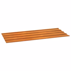 vidaXL Roof Panels Window Metal Roofing Sheet Rib Panel Rusty Corten Steel - 100 x 44 cm/ 12 pcs - Additional view 3
