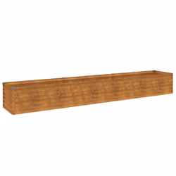 vidaXL Garden Raised Bed Outdoor Planter Pot Patio Flower Bed Corten Steel - 291 x 50 x 36 cm - Additional view 3