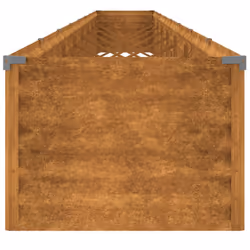 vidaXL Garden Raised Bed Outdoor Planter Pot Patio Flower Bed Corten Steel - 770 x 50 x 36 cm - Additional view 4