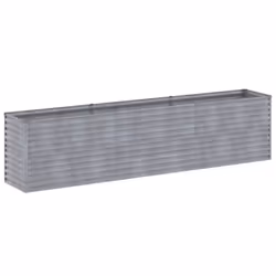 vidaXL Garden Raised Bed Outdoor Planter Pot Patio Flower Bed Corten Steel - 291 x 50 x 69 cm - Additional view 3