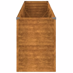 vidaXL Garden Raised Bed Outdoor Planter Pot Patio Flower Bed Corten Steel - 291 x 50 x 69 cm - Additional view 5