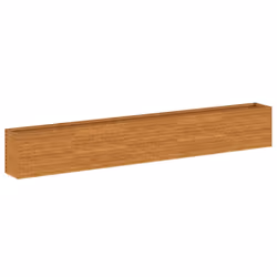 vidaXL Garden Raised Bed Outdoor Planter Pot Patio Flower Bed Corten Steel - 482 x 50 x 69 cm - Additional view 2