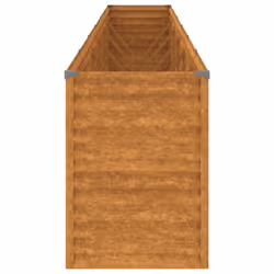 vidaXL Garden Raised Bed Outdoor Planter Pot Patio Flower Bed Corten Steel - 578 x 50 x 69 cm - Additional view 2