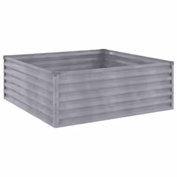 vidaXL Garden Raised Bed Outdoor Planter Pot Patio Flower Bed Corten Steel - 100 x 100 x 36 cm - Additional view 4