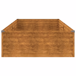 vidaXL Garden Raised Bed Outdoor Planter Pot Patio Flower Bed Corten Steel - 195 x 100 x 36 cm - Additional view 2