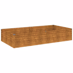 vidaXL Garden Raised Bed Outdoor Planter Pot Patio Flower Bed Corten Steel - 195 x 100 x 36 cm - Additional view 4