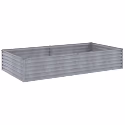 vidaXL Garden Raised Bed Outdoor Planter Pot Patio Flower Bed Corten Steel - 195 x 100 x 36 cm - Additional view 5
