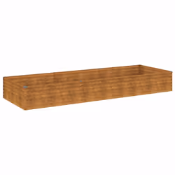 vidaXL Garden Raised Bed Outdoor Planter Pot Patio Flower Bed Corten Steel - 291 x 100 x 36 cm - Additional view 2
