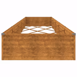 vidaXL Garden Raised Bed Outdoor Planter Pot Patio Flower Bed Corten Steel - 482 x 100 x 36 cm - Additional view 5