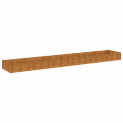 vidaXL Garden Raised Bed Outdoor Planter Pot Patio Flower Bed Corten Steel - 579 x 100 x 36 cm - Additional view 3