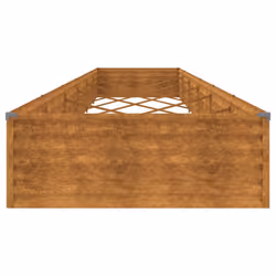 vidaXL Garden Raised Bed Outdoor Planter Pot Patio Flower Bed Corten Steel - 579 x 100 x 36 cm - Additional view 6
