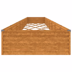 vidaXL Garden Raised Bed Outdoor Planter Pot Patio Flower Bed Corten Steel - 770 x 100 x 36 cm - Additional view 2