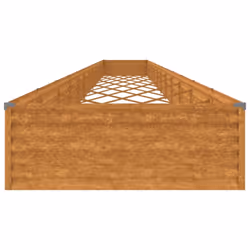 vidaXL Garden Raised Bed Outdoor Planter Pot Patio Flower Bed Corten Steel - 1150 x 100 x 36 cm - Additional view 5